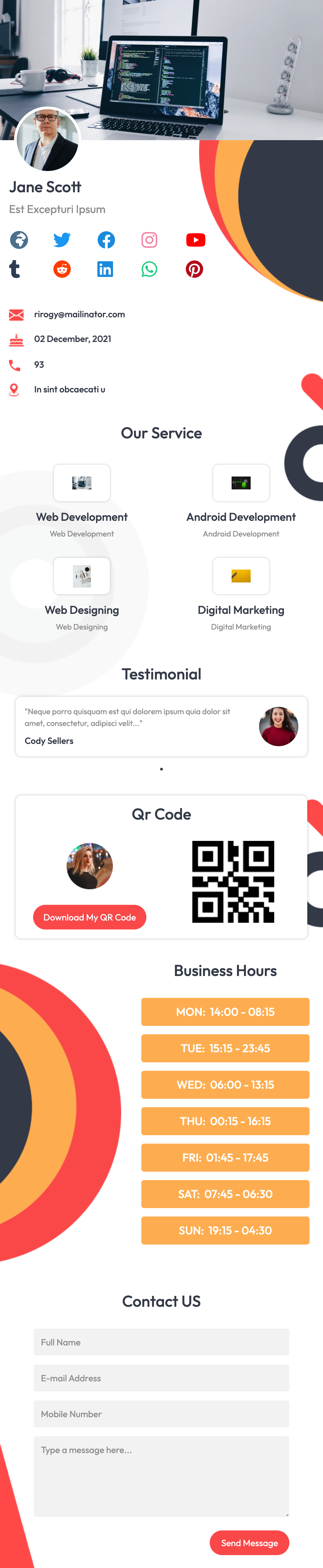 vcard2 template preview