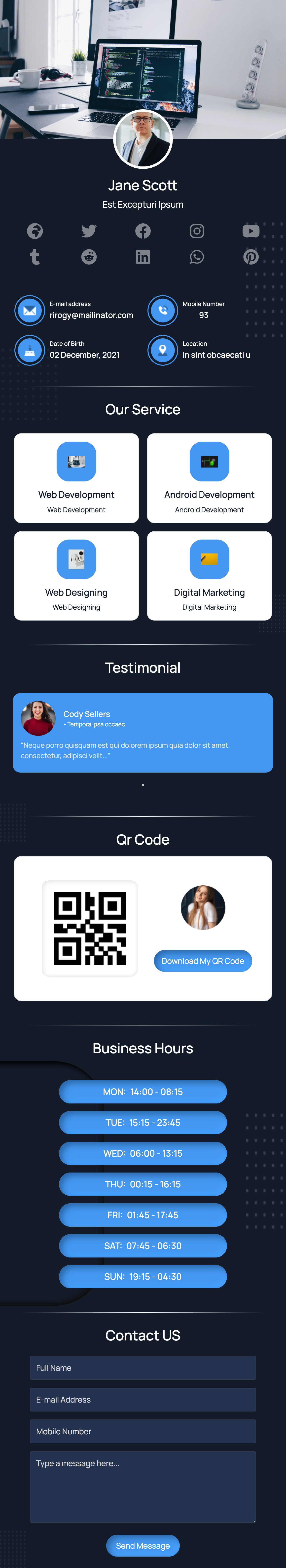 vcard3 template preview